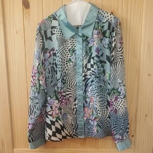 Vintage Jordan Blue Blouse